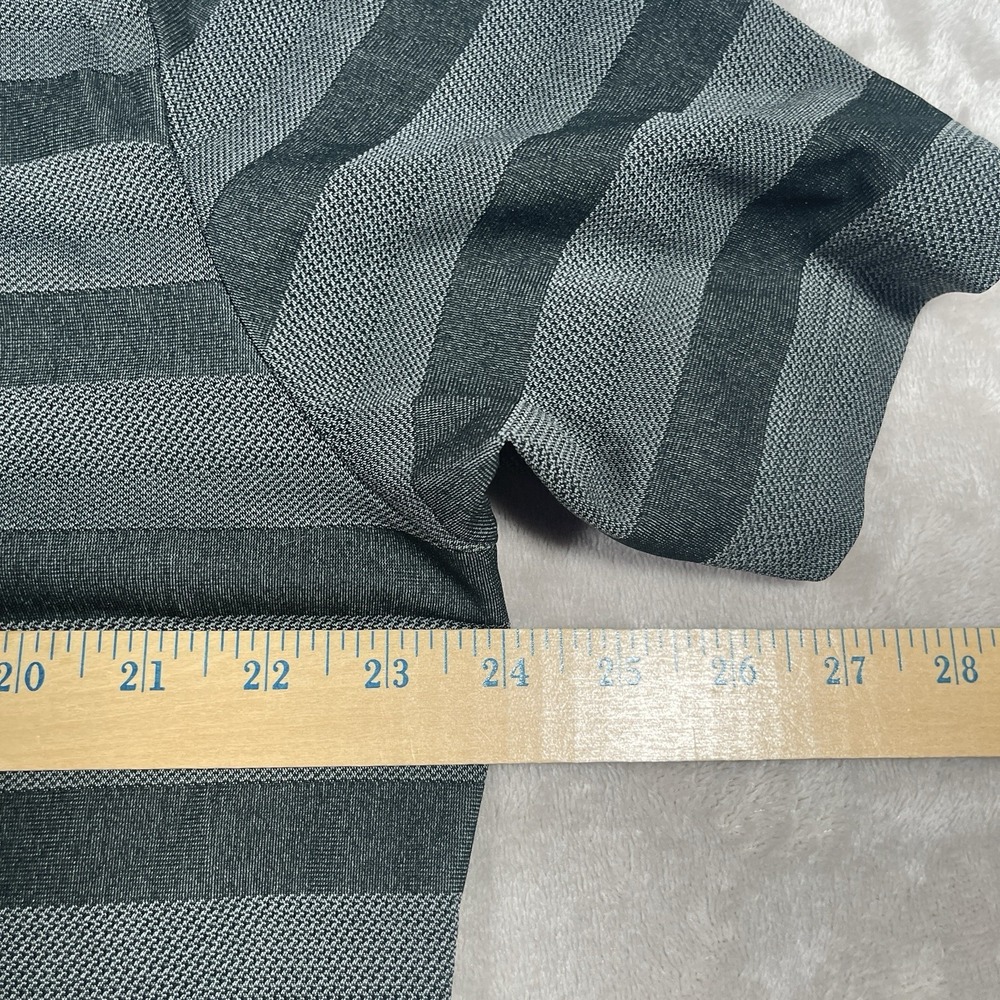 Adidas Golf Aeroready Polo Shirt Men's XL Black Striped Performance Athletic Fit - Picture 6 of 7